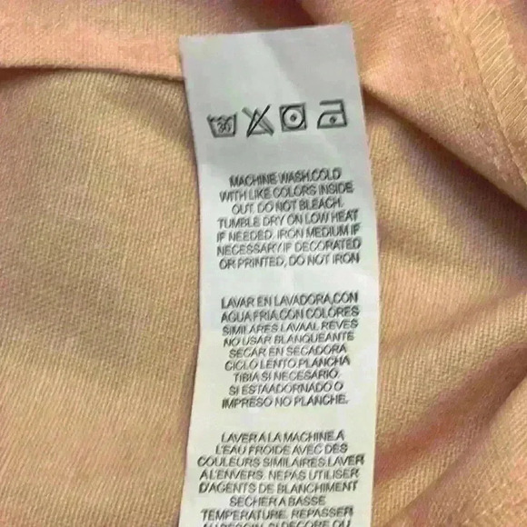 Light Peach Linen Blend Skirt size Large~NWT - Picture 7 of 10